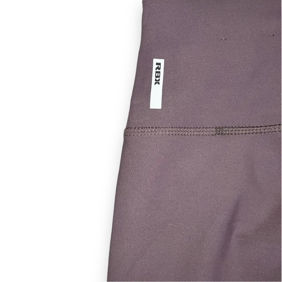 RBX Scallop Detail Cropped Leggings Purple Size Large - Picture 3 of 6